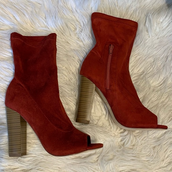 Peep Toe Booties - Picture 2 of 2